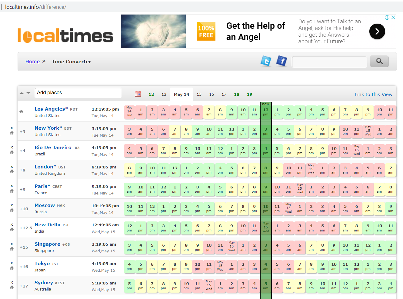 International scheduling and scheduling across timezones ReciproCoach